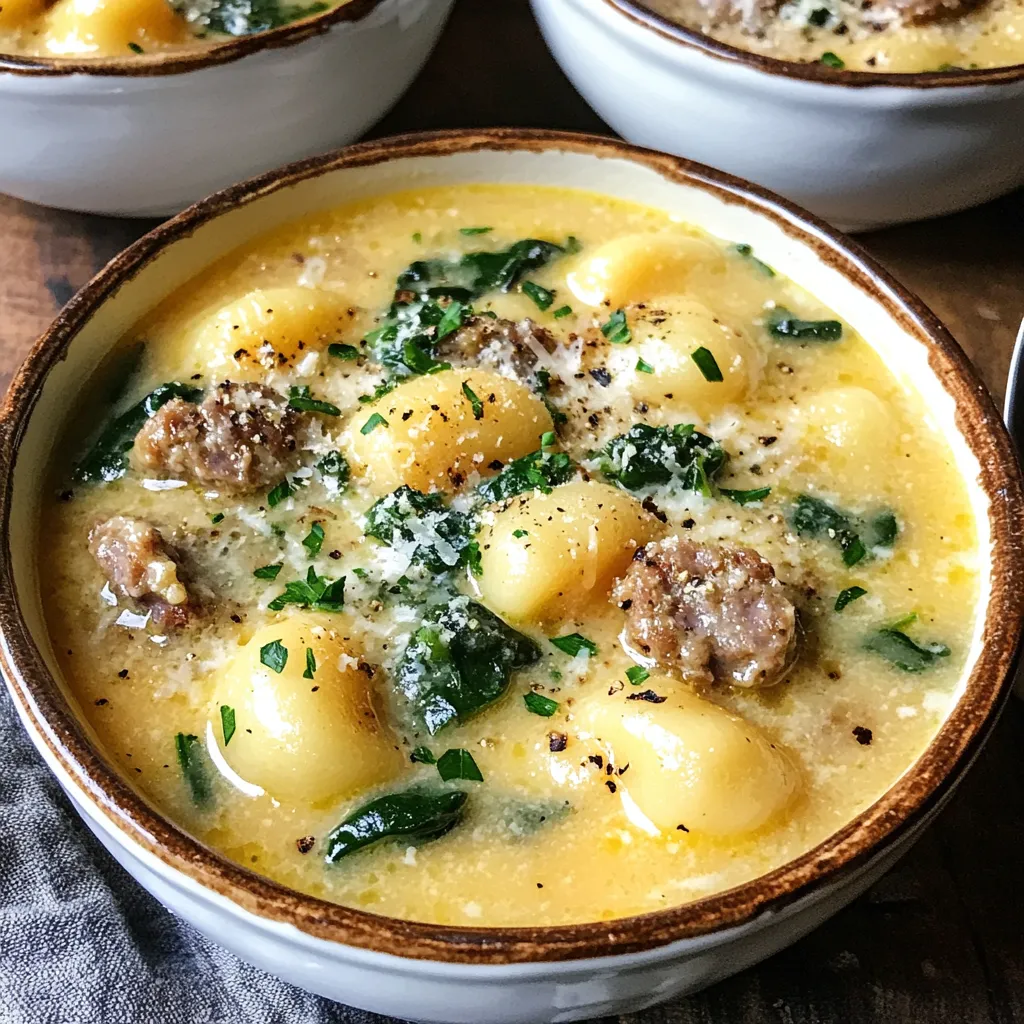 Creamy Italian Sausage Gnocchi Soup Simple Delight