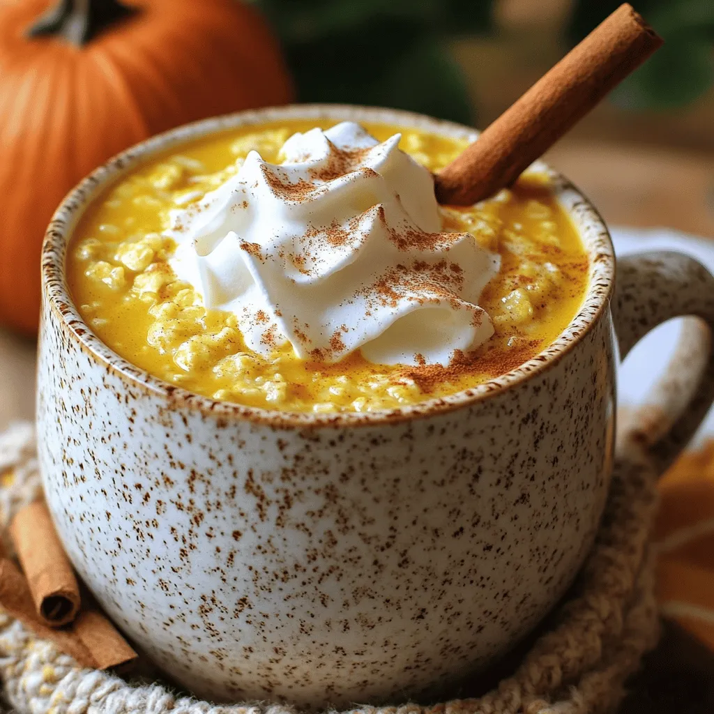 Pumpkin Oatmeal Latte Cozy Fall Comfort Drink