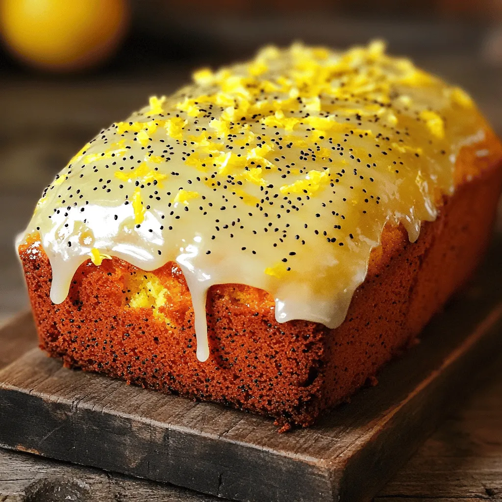 Glazed Lemon Poppy Loaf Irresistible Fresh Treat