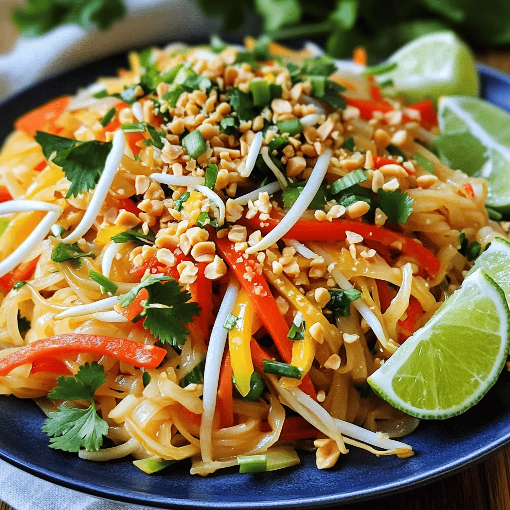 Easy Veggie Pad Thai Flavorsome and Quick Meal
