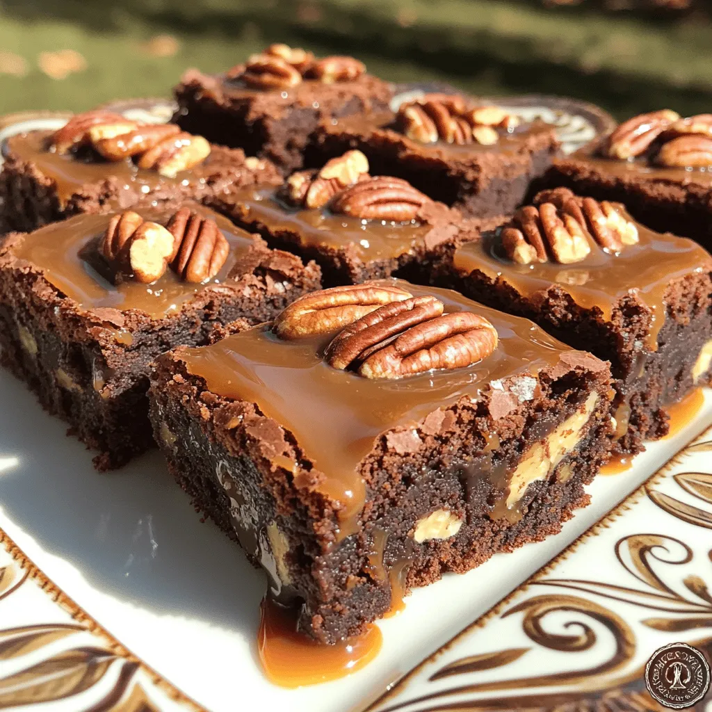 Caramel Pecan Turtle Brownies Deliciously Indulgent Treat