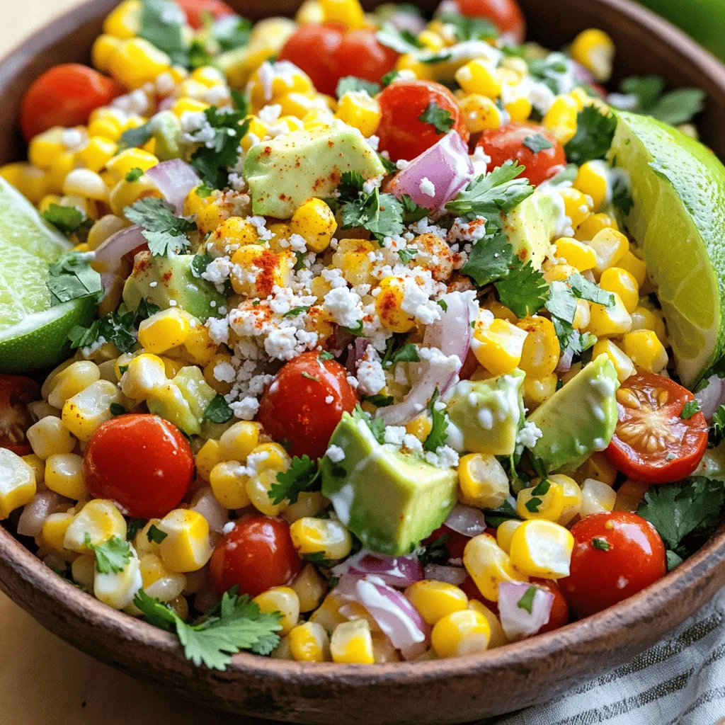 Mexican Street Corn Salad Fresh and Flavorful Dish