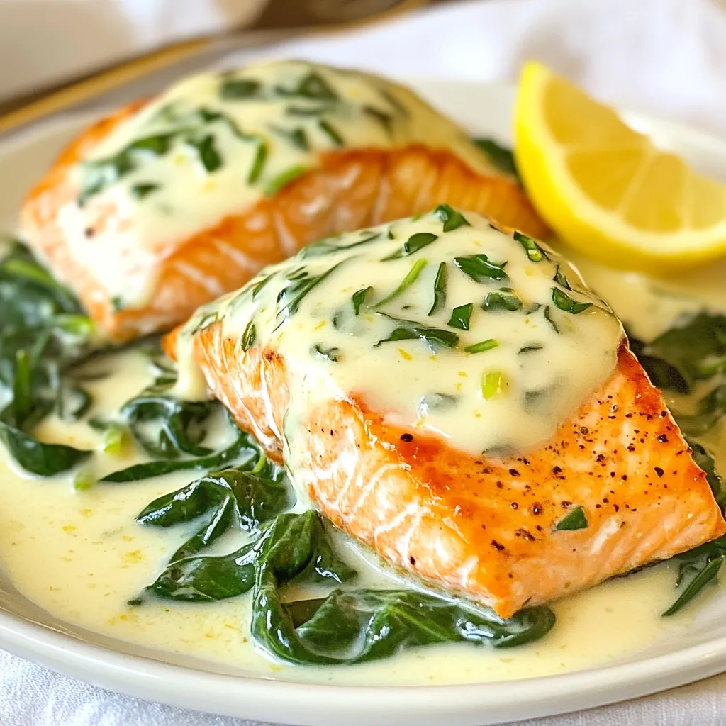 Salmon Florentine Delightful and Creamy Dinner Recipe