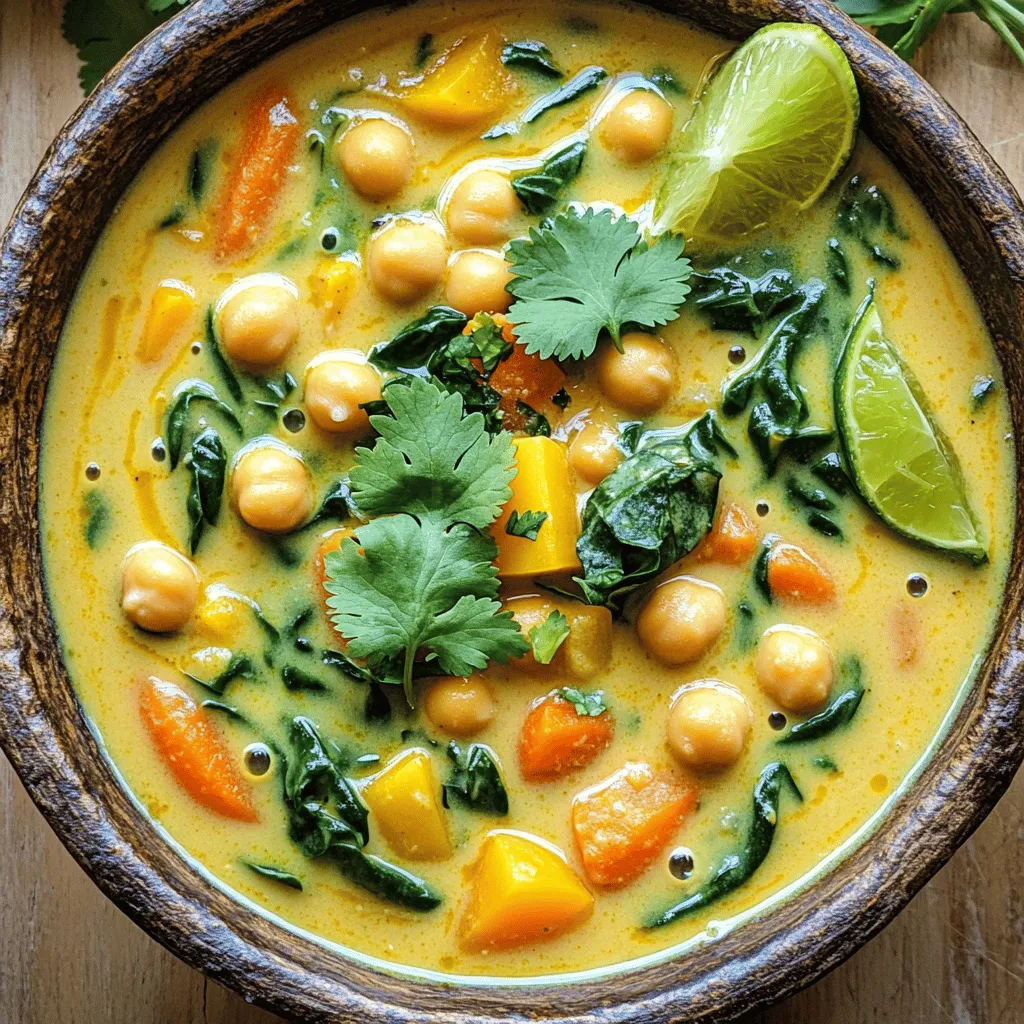 Coconut Curry Chickpea Soup Flavorful and Hearty Dish