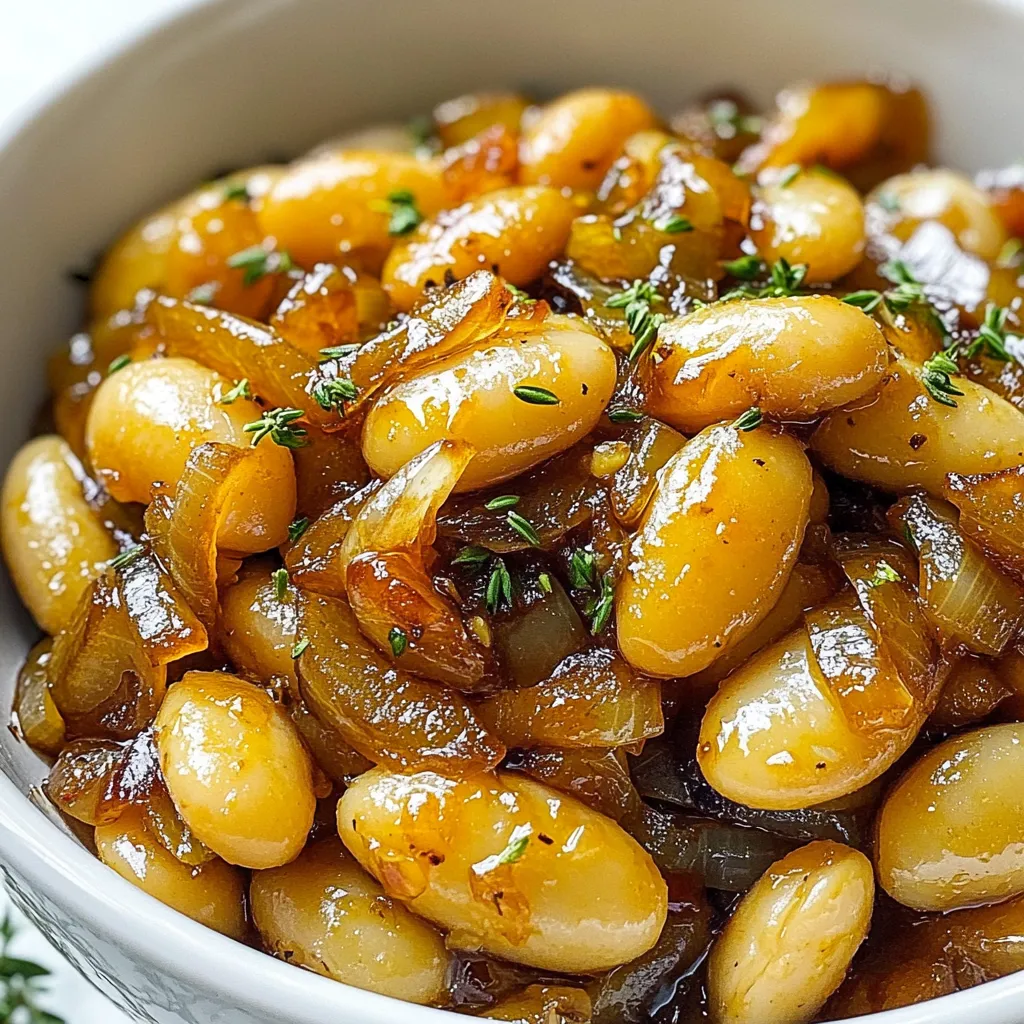 Caramelized Onion Butter Beans Savory and Easy Dish