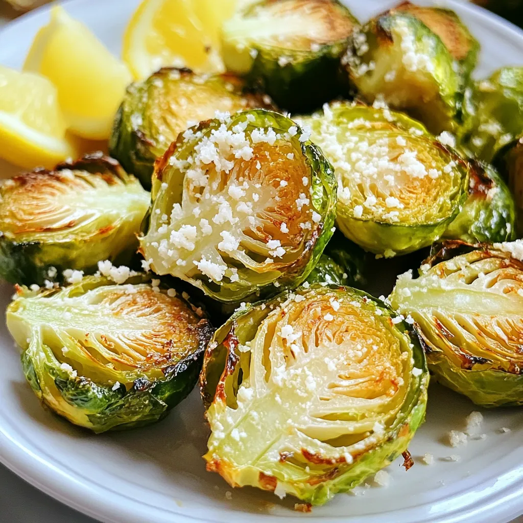 Air Fryer Garlic Parmesan Brussels Sprouts Delight