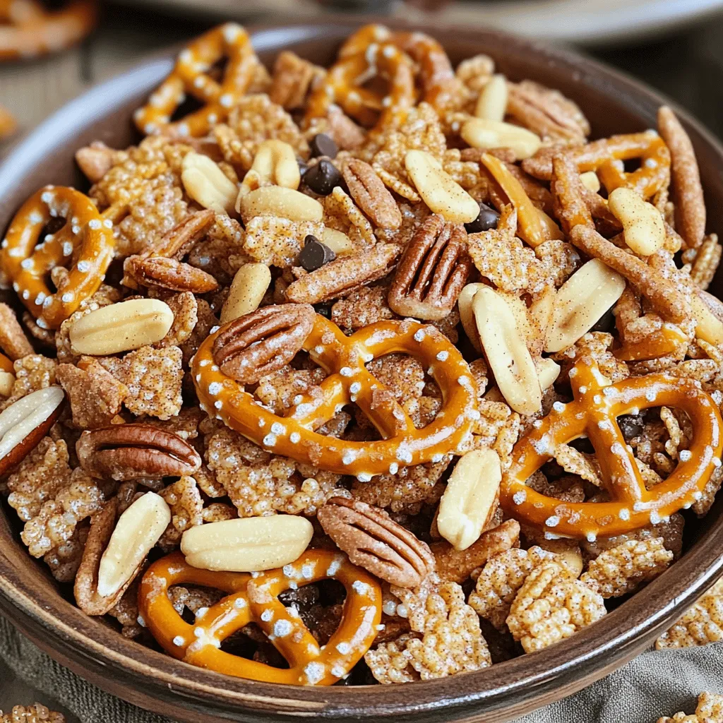 Cinnamon Sugar Pretzel Snack Mix Easy and Tasty Recipe