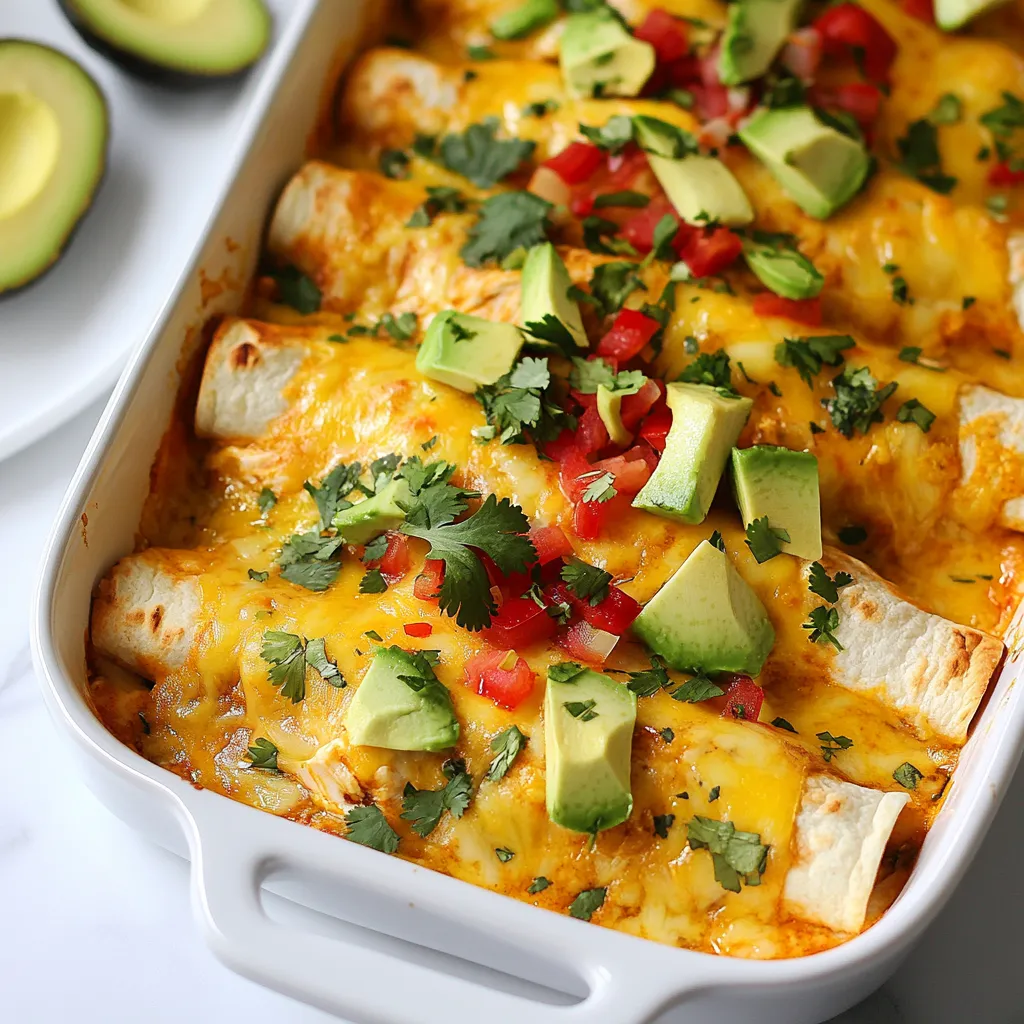 Cheesy Chicken Enchiladas Easy and Flavorful Recipe