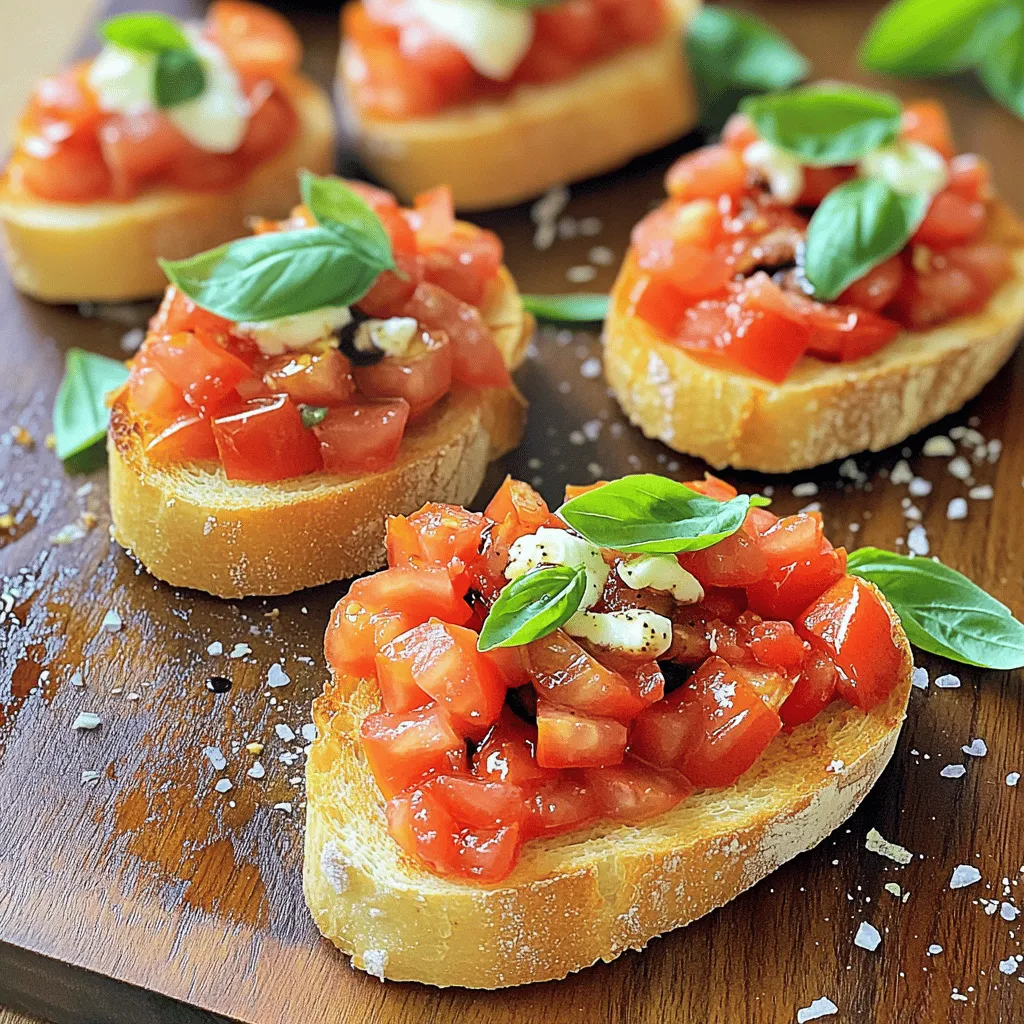 Fresh Tomato Basil Bruschetta Flavorful Appetizer Delight