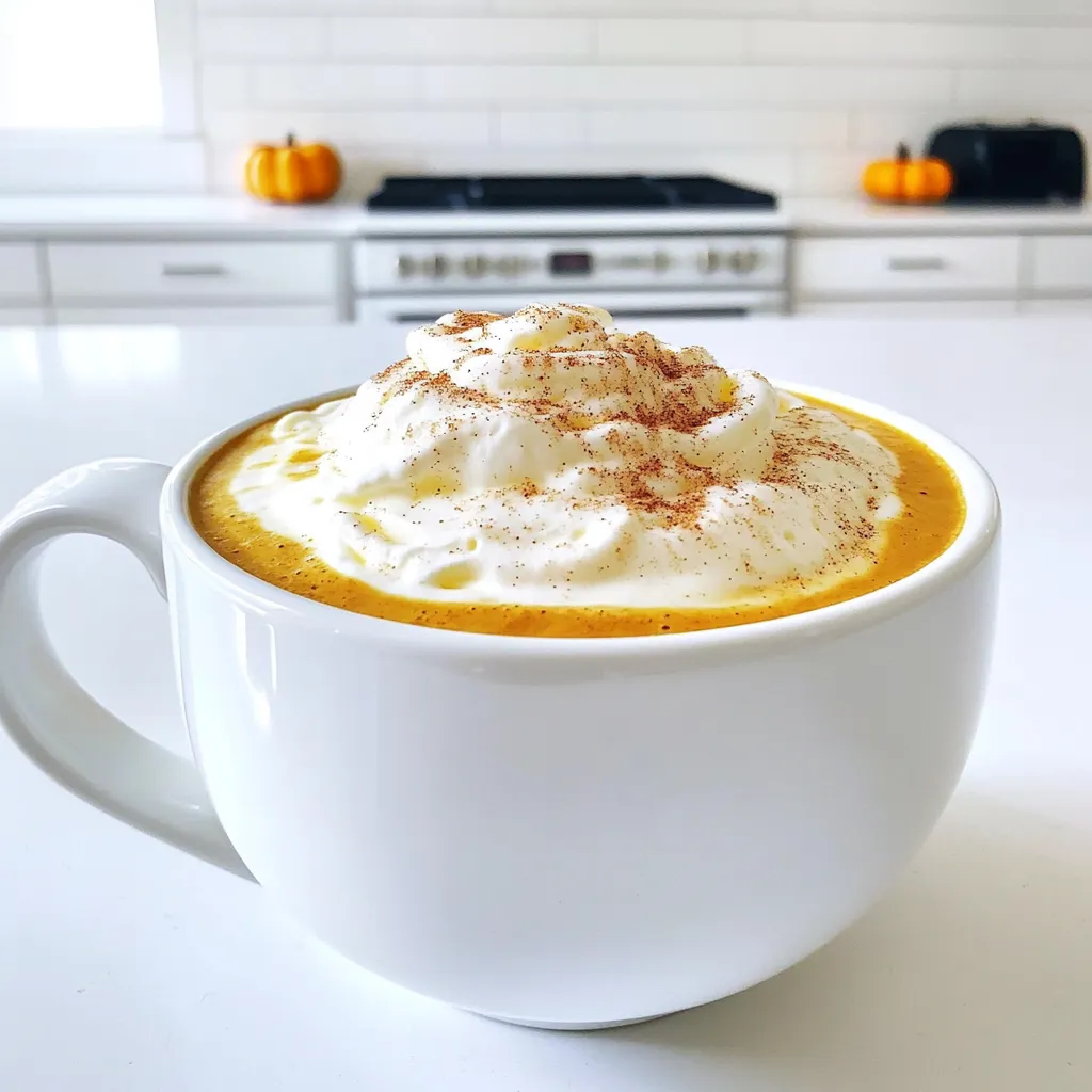 Warm Pumpkin Spice White Mocha Rich and Flavorful Drink
