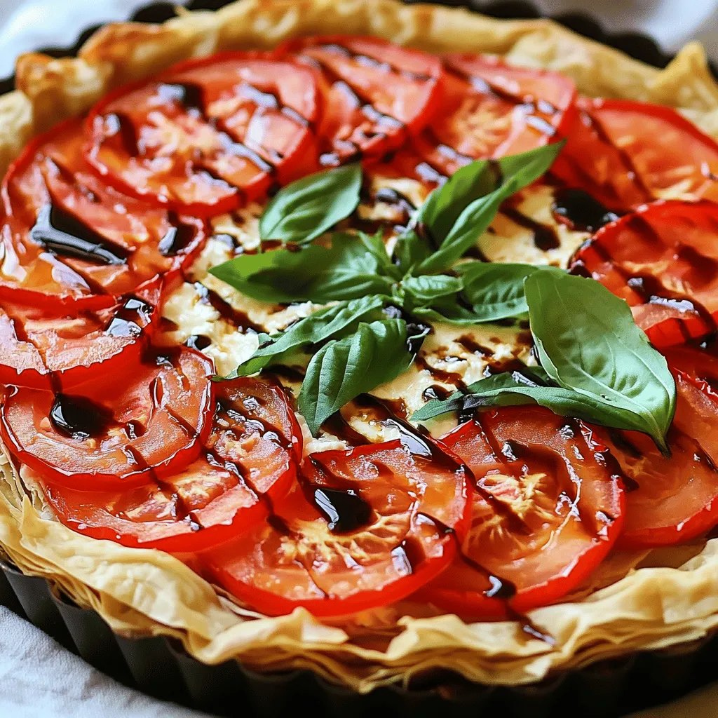 Fresh Tomato Basil Tart Flavorful and Easy Recipe