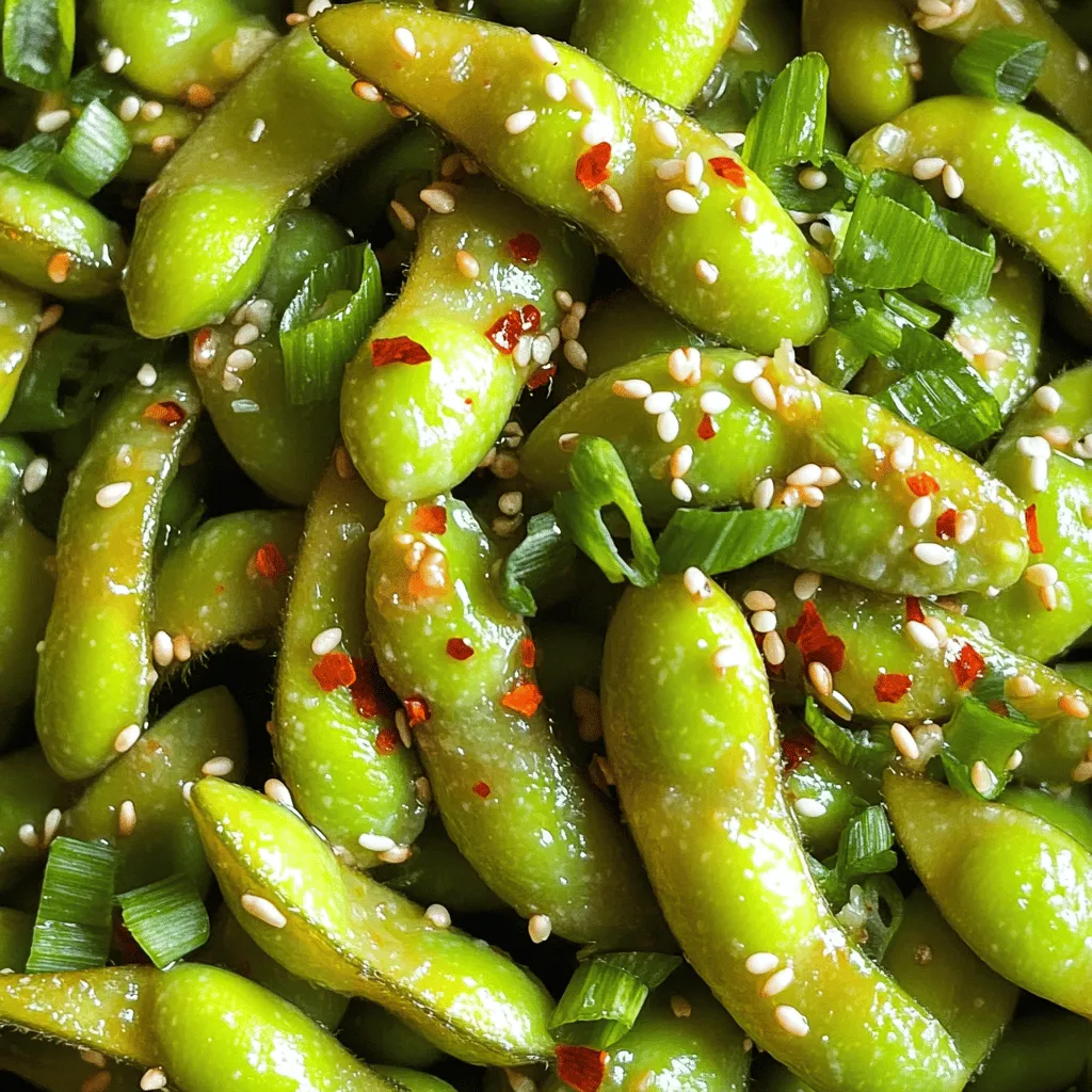 Spicy Garlic Edamame Delightful and Flavorful Snack