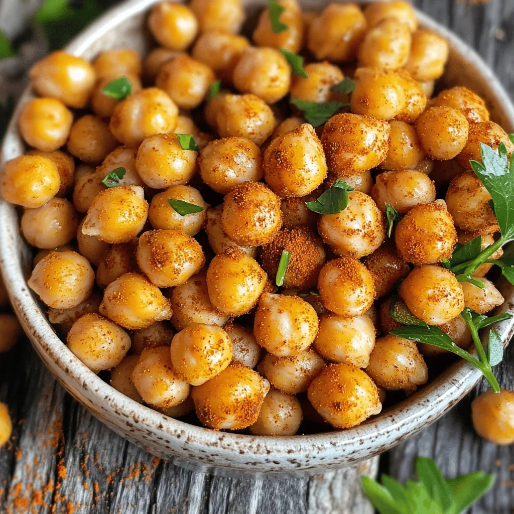 Crispy Air Fryer Chickpeas Perfectly Seasoned Snack