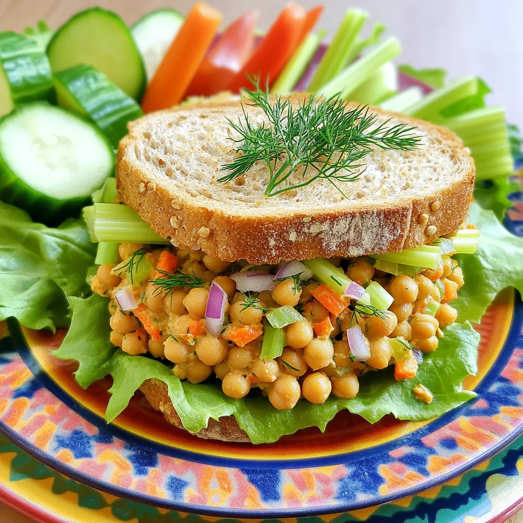 Easy Chickpea Salad Sandwich Quick and Healthy Meal