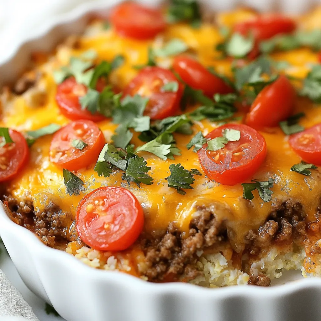 Keto Taco Pizza Casserole Easy and Flavorful Dish