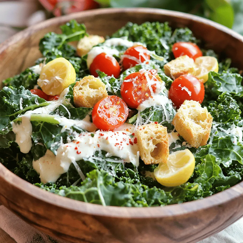 Kale Caesar Salad Fresh and Flavorful Meal Idea