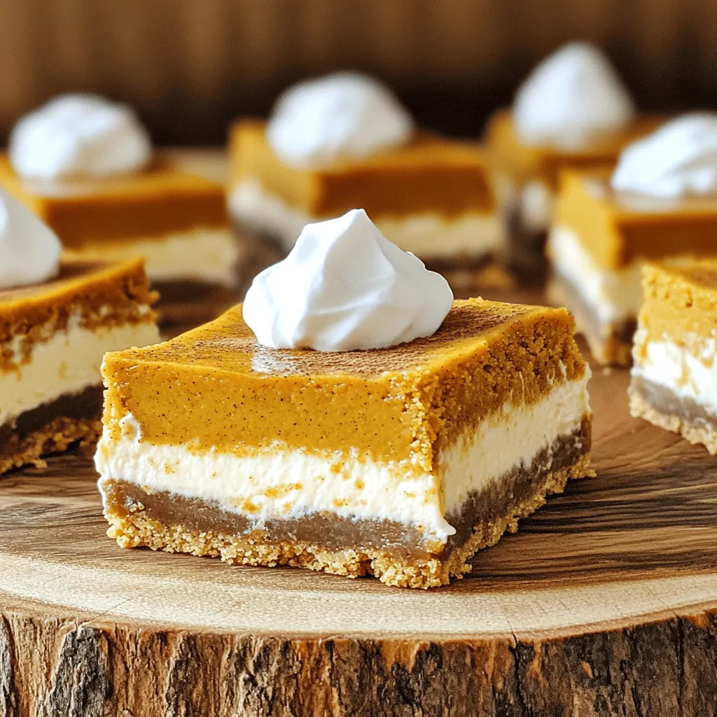 Pumpkin Pie Cheesecake Bars Delightful Fall Treat