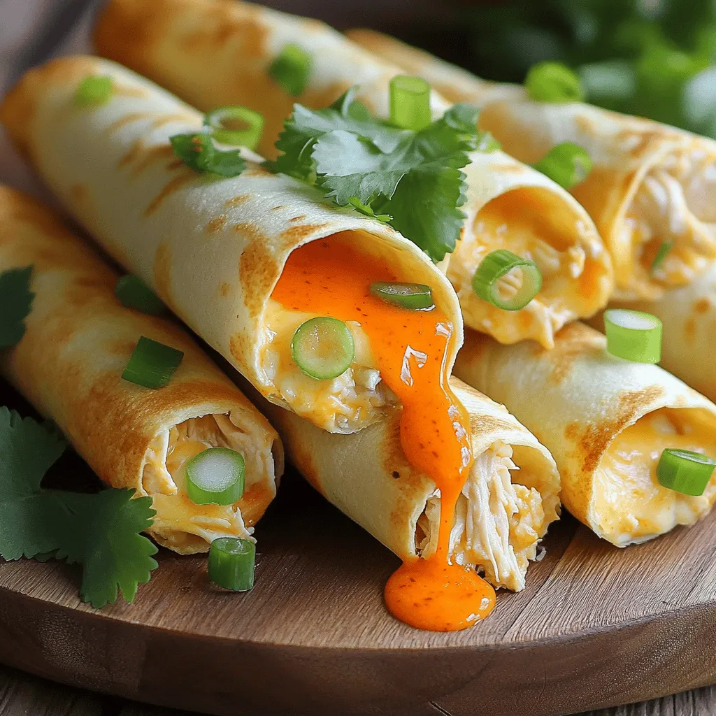 Air Fryer Buffalo Chicken Taquitos Simple and Tasty