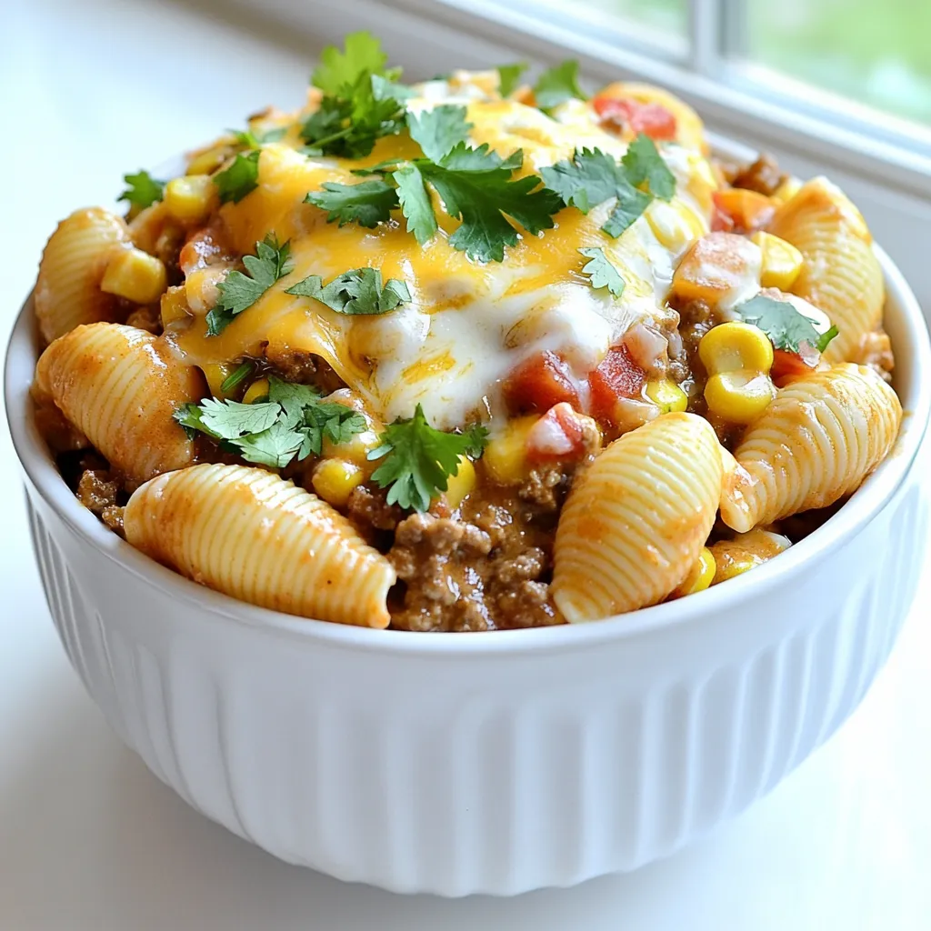 One Pot Cheesy Taco Pasta Simple and Tasty Meal