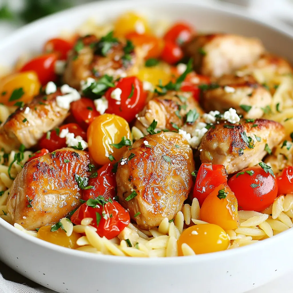 Skillet Chicken Orzo Flavorful and Quick Dinner Recipe