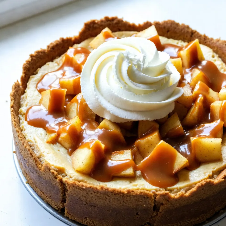 Salted Caramel Apple Cheesecake Delightful Treat