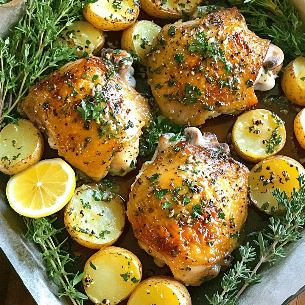 Garlic Butter Chicken and Potatoes Sheet Pan Delight