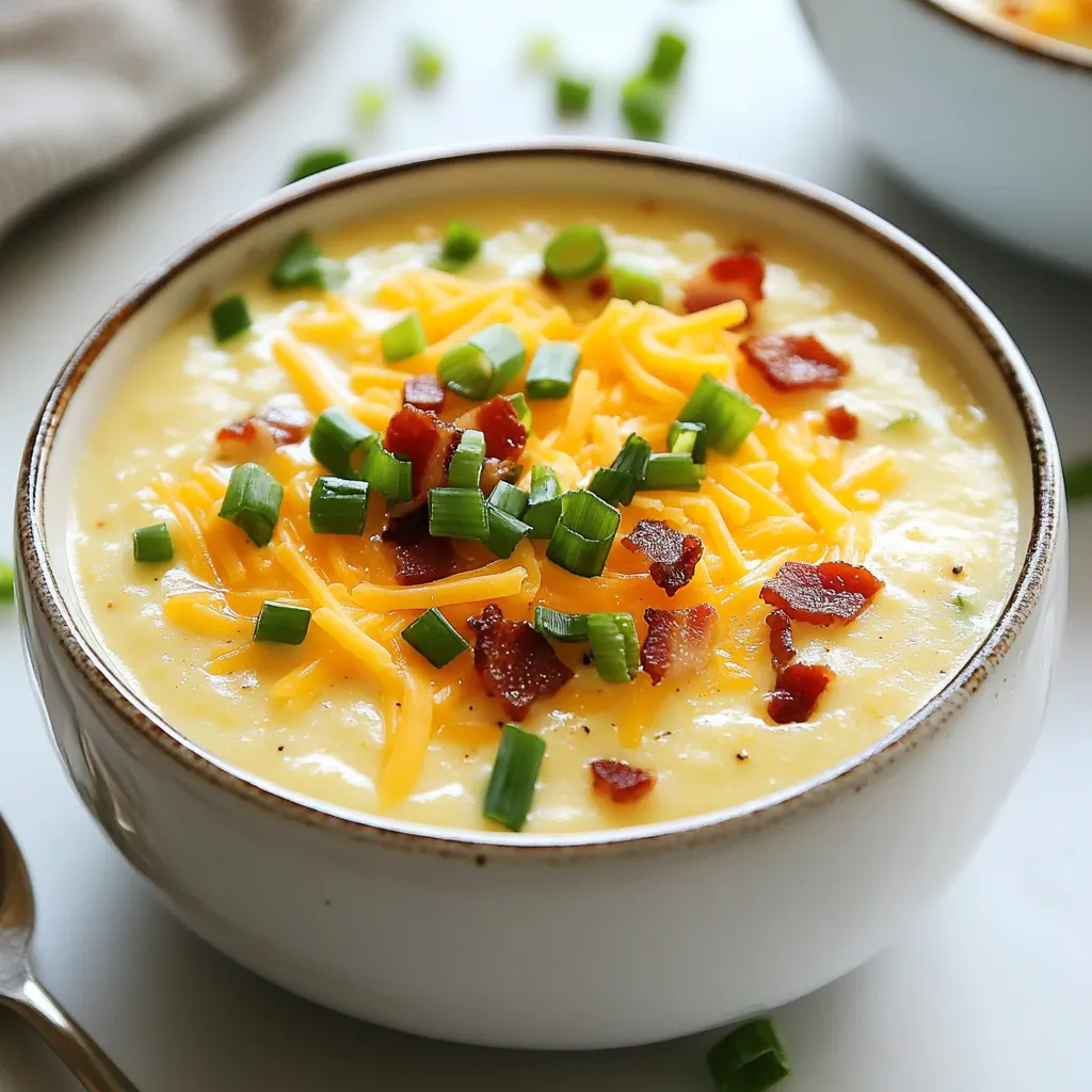 Keto Loaded Cauliflower Soup Rich and Creamy Delight
