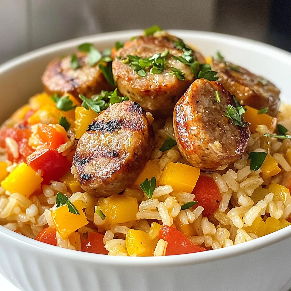 One Pot Sausage and Rice Flavorful Dinner Recipe