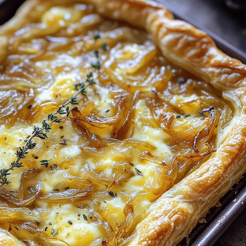 Caramelized Onion Gruyere Tart Flavorful Savory Dish