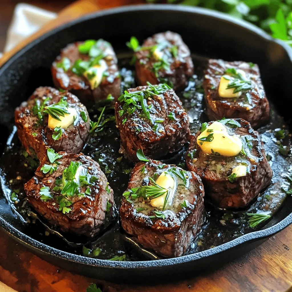 Garlic Herb Butter Steak Bites Savory and Quick Meal