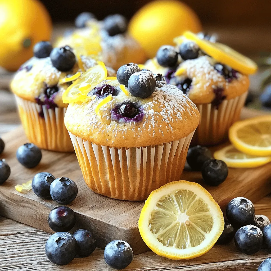 Lemon Blueberry Muffins Tasty and Easy Recipe