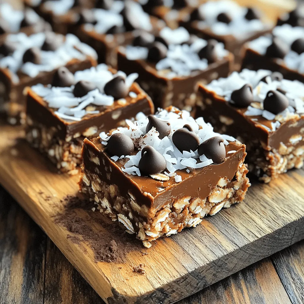 No-Bake Chocolate Oat Bars Crunchy and Tasty Treat