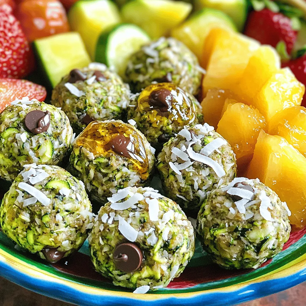 No Bake Zucchini Energy Bites Quick and Tasty Snack
