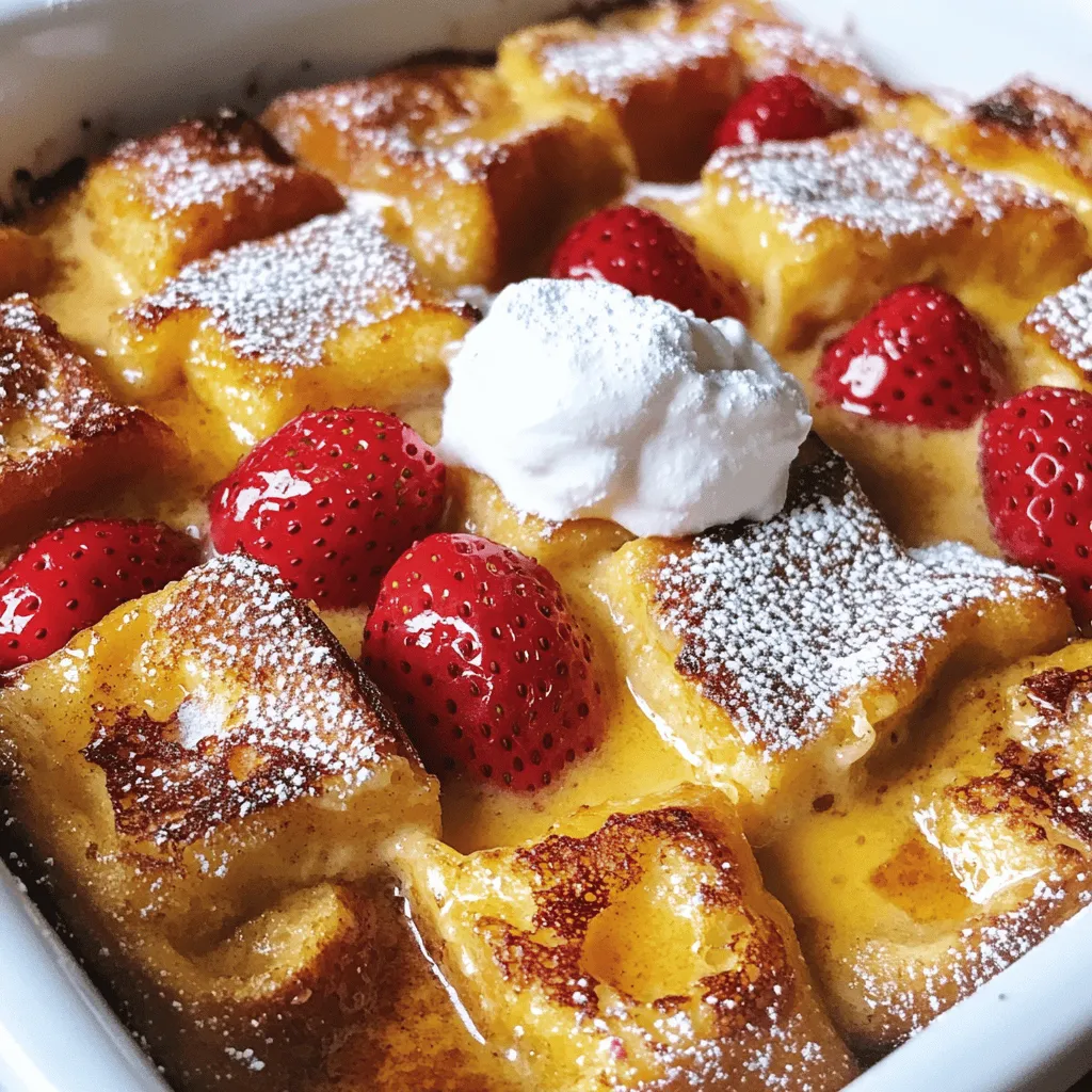Strawberry Cheesecake French Toast Bake Delight