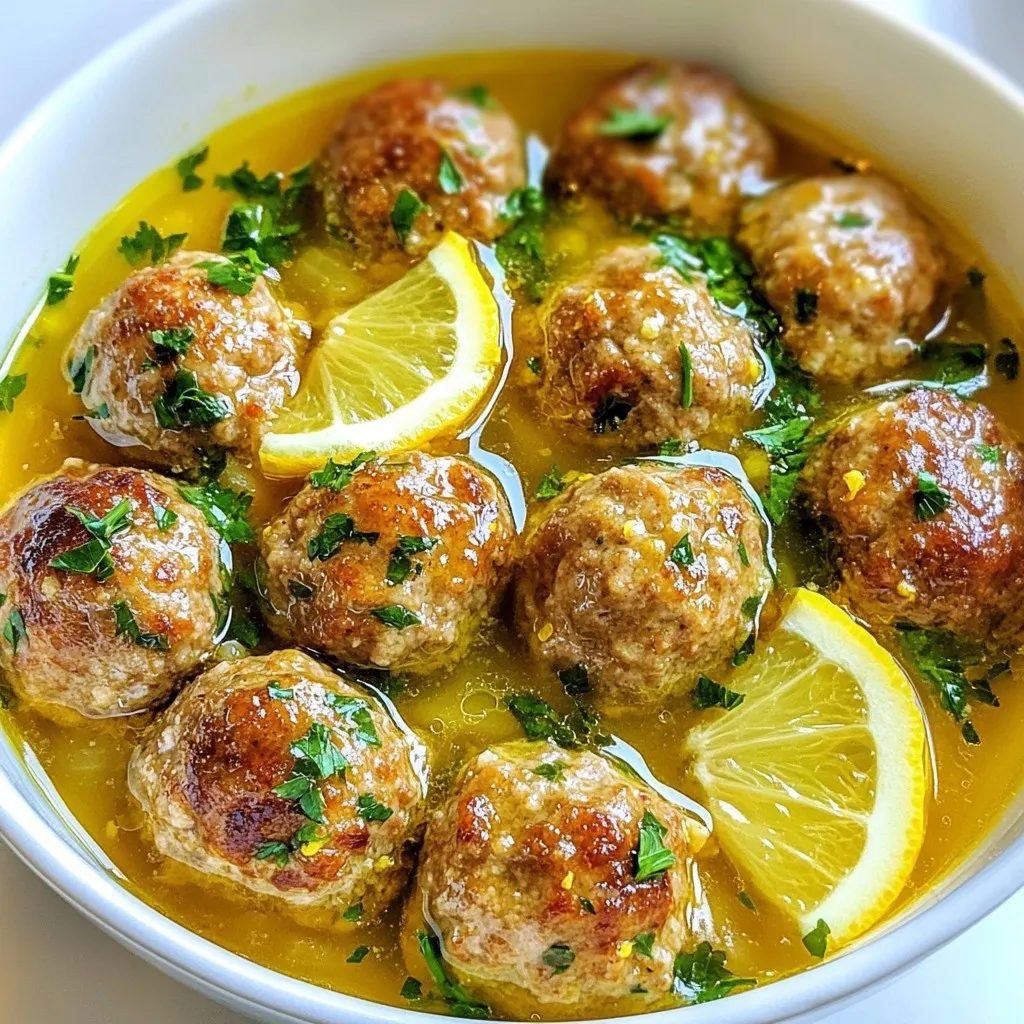 Greek Meatballs in Lemon Sauce Flavorful and Easy Recipe