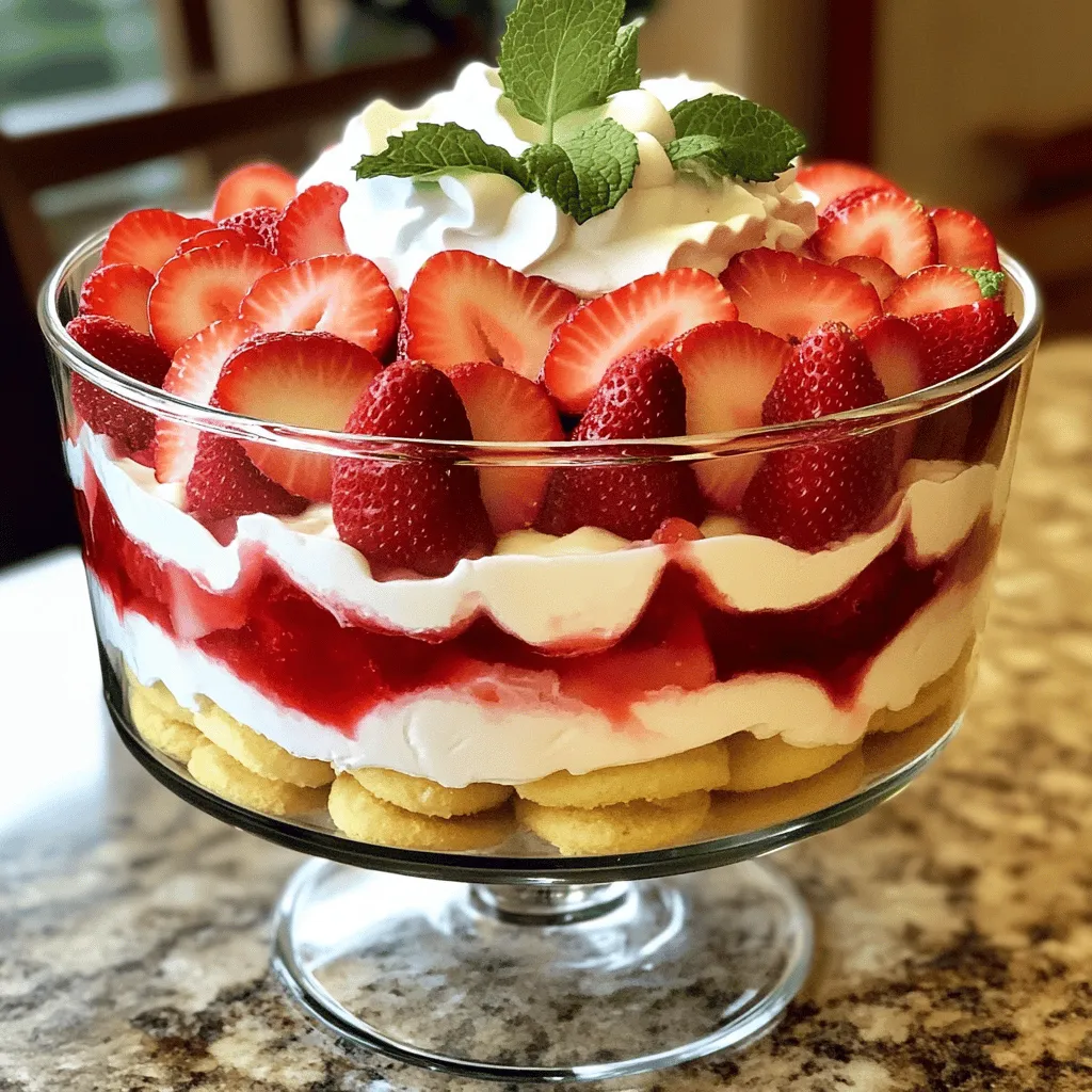 Strawberry Shortcake Trifle Delightful Summer Dessert