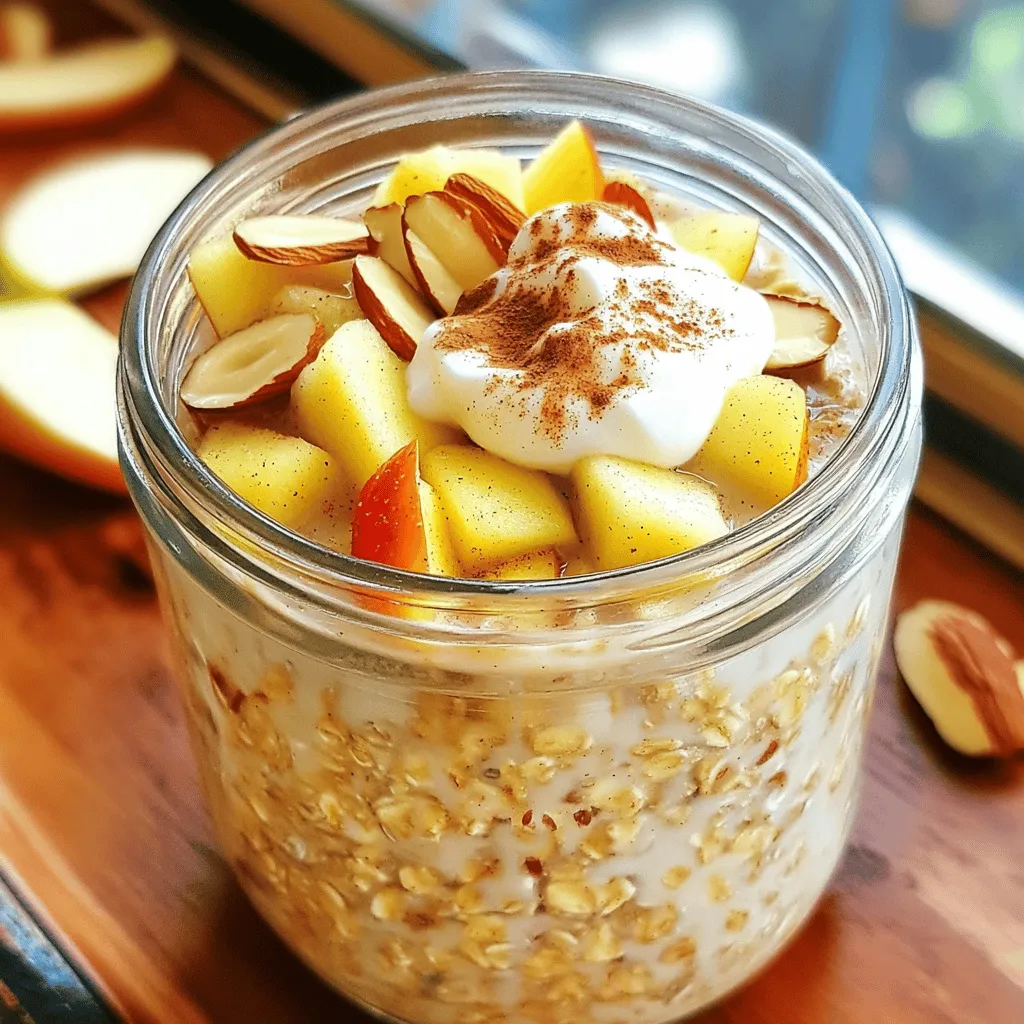 Apple Cinnamon Overnight Oats Easy and Healthy Recipe