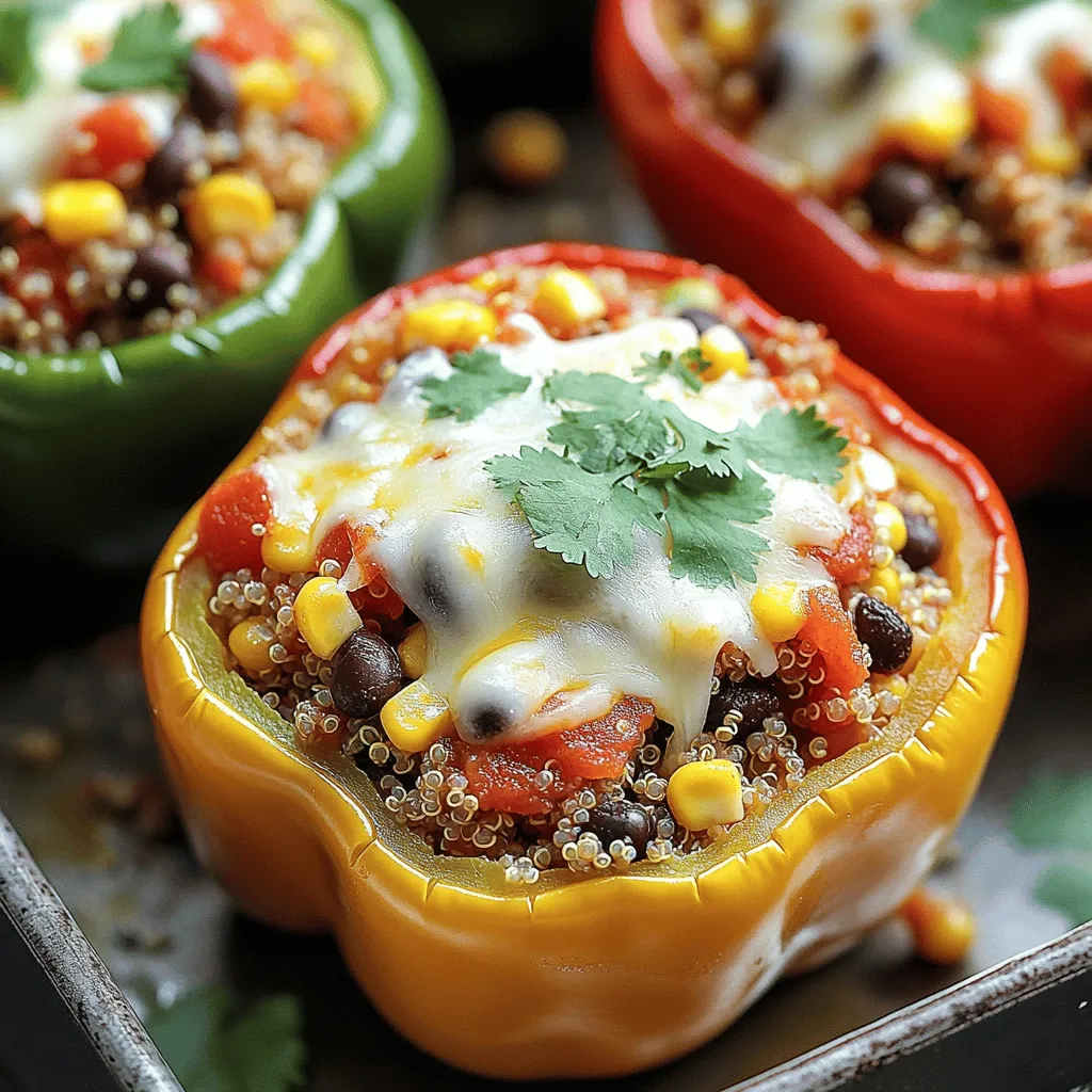 Stuffed Bell Peppers with Quinoa Healthy Easy Meal