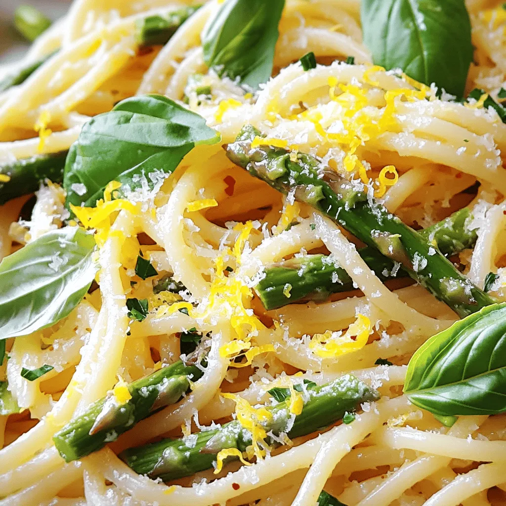 Lemon Garlic Asparagus Pasta Fresh and Flavorful Dish