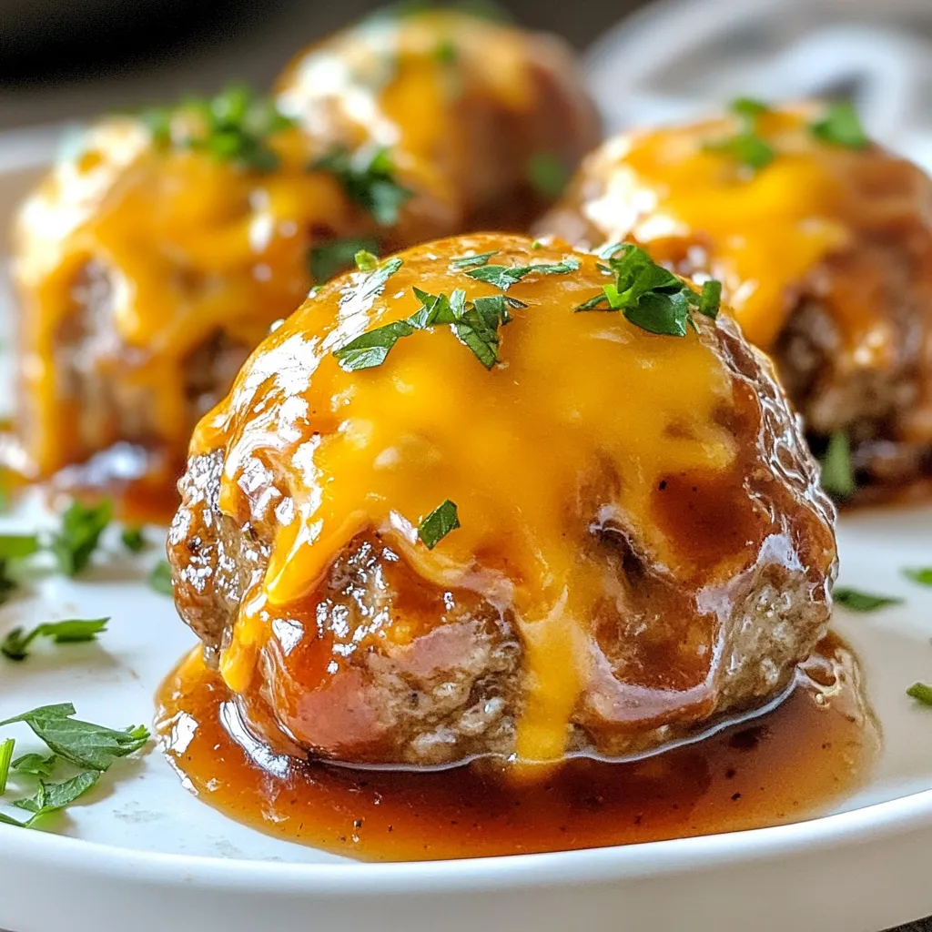 BBQ Cheeseburger Meatballs Flavorful and Fun Meal