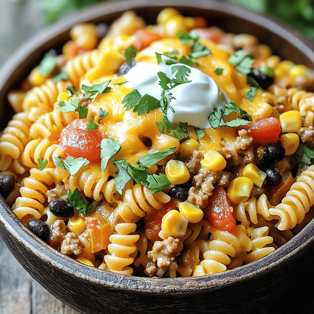 One Pot Taco Pasta Simple and Flavorful Meal