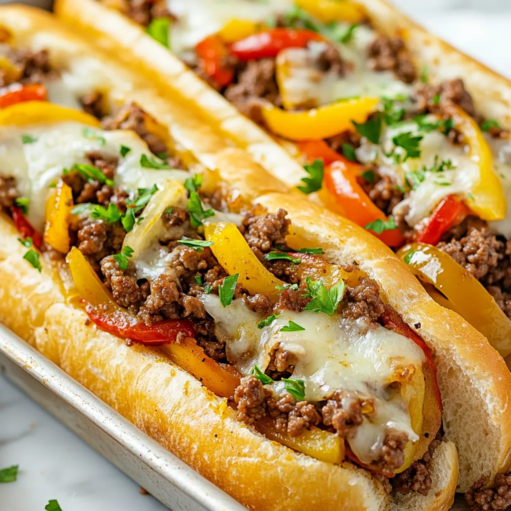 Ground Beef Philly Cheesesteaks Easy and Tasty Recipe