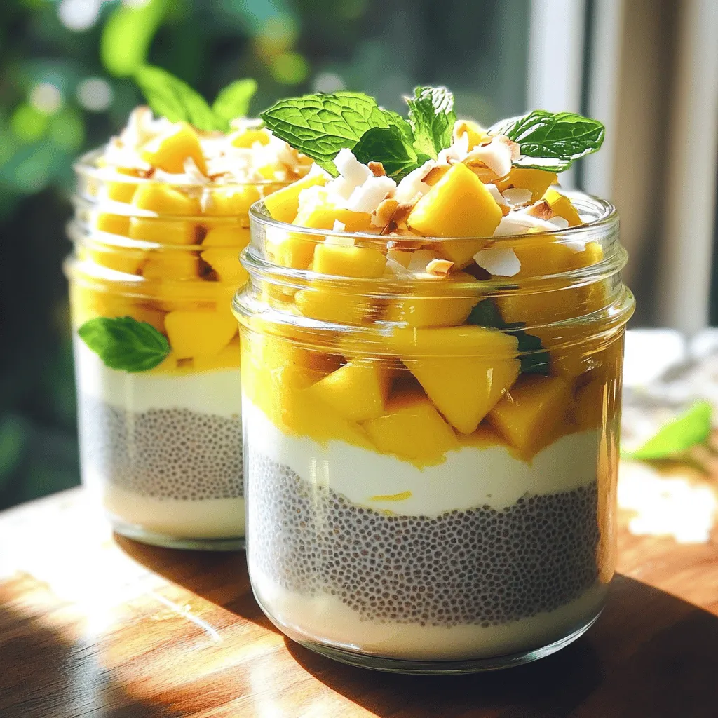Mango Coconut Chia Pudding Fresh and Tasty Recipe