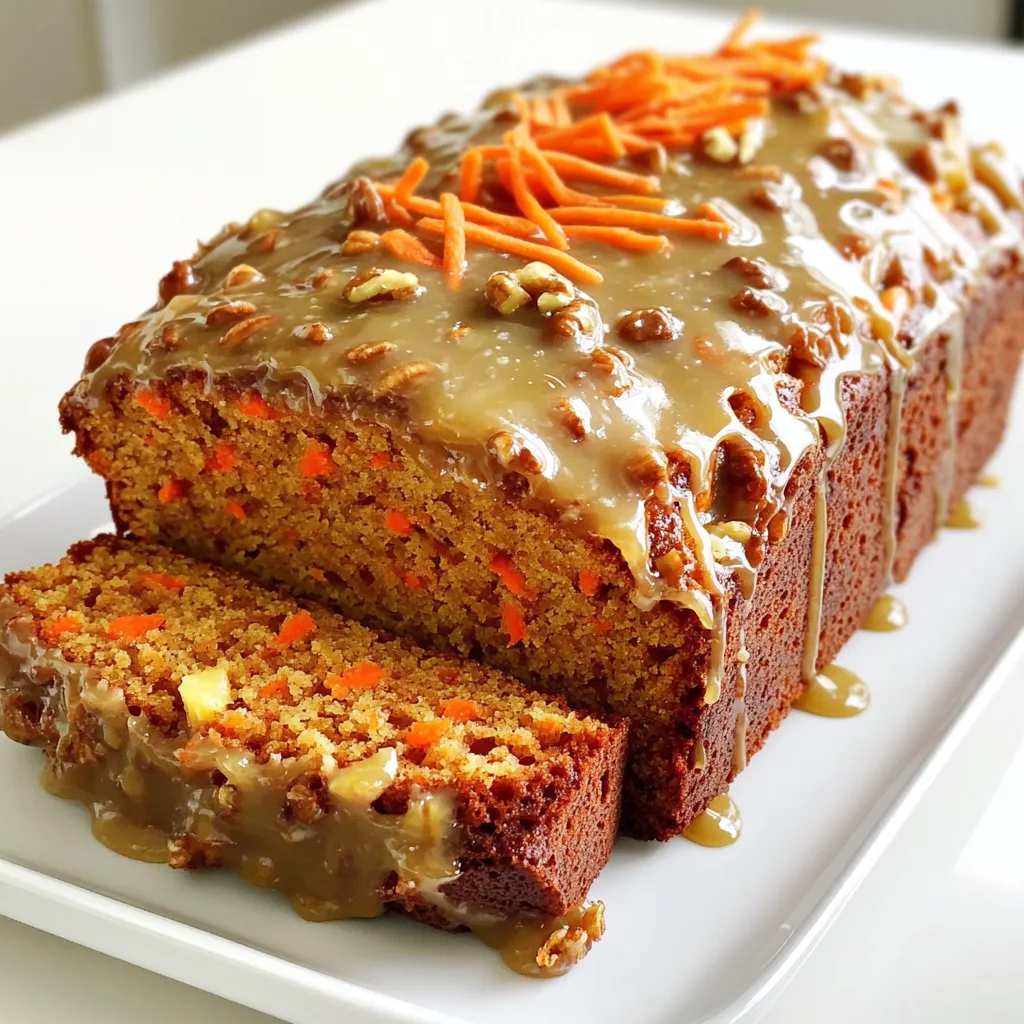 Maple Glazed Carrot Cake Loaf Simple and Tasty Treat