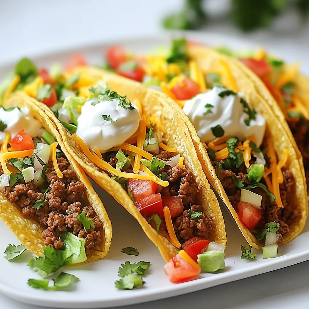 Classic Ground Beef Tacos Flavorful and Simple Meal