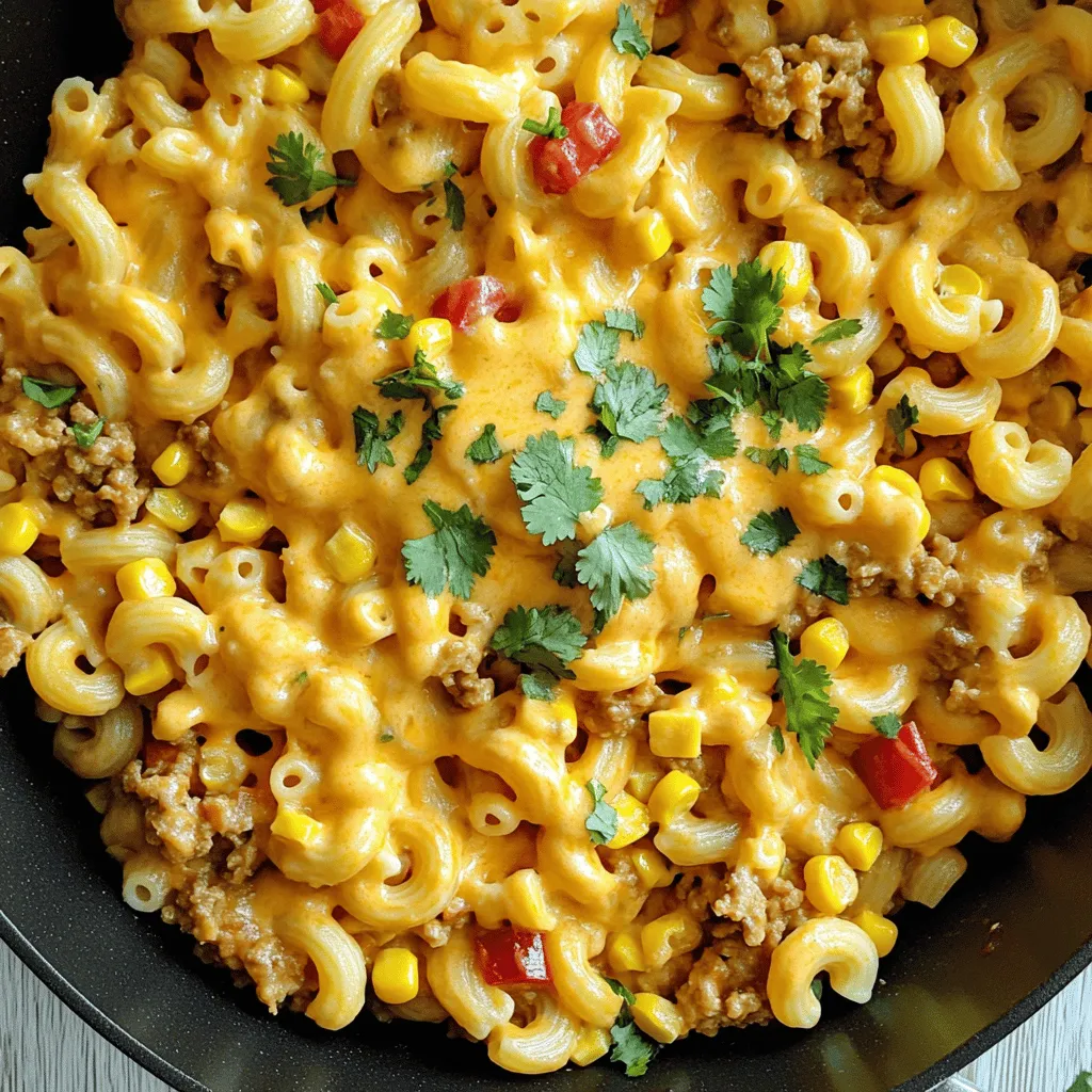 One-Skillet Cheesy Taco Pasta Quick and Flavorful Dish