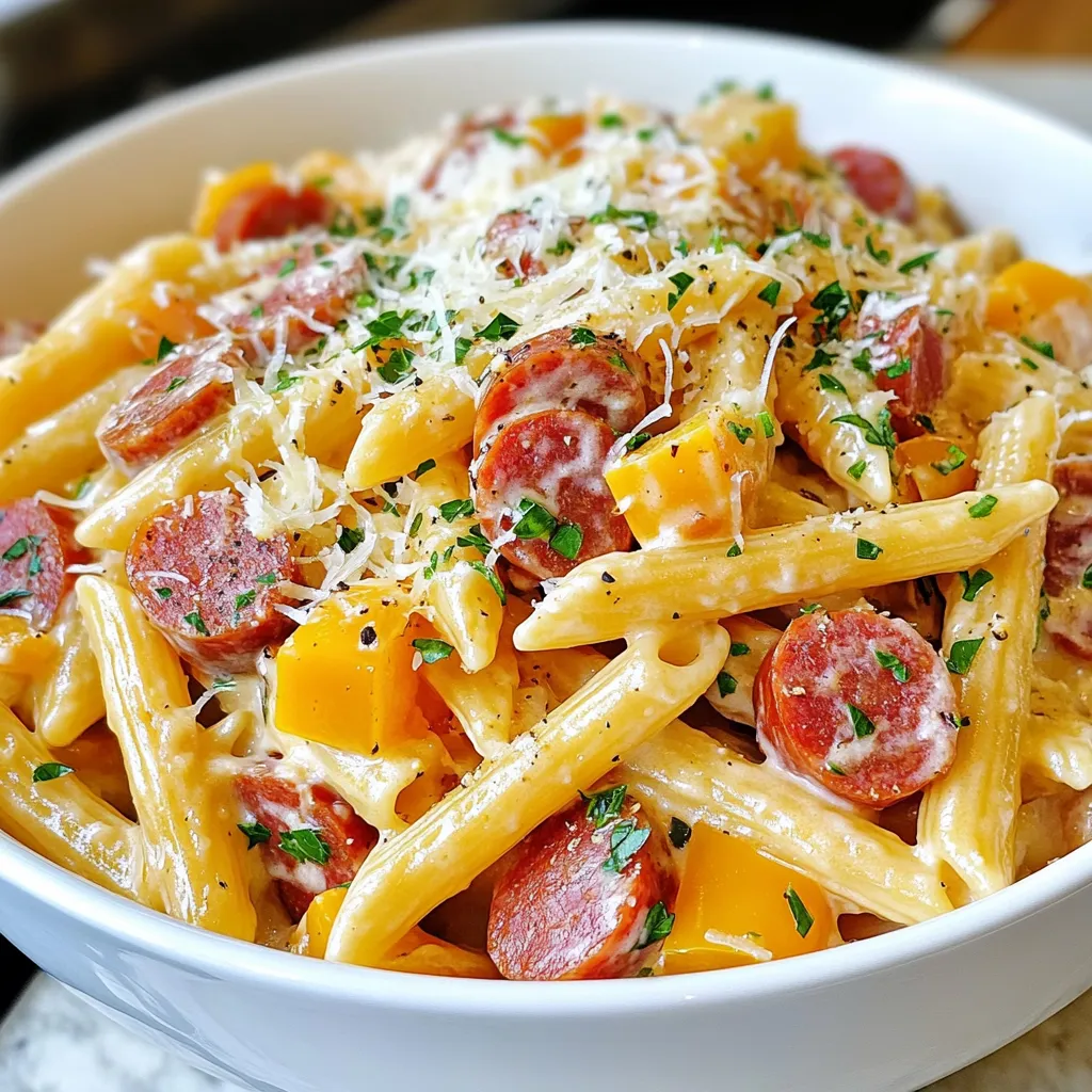 Creamy Kielbasa Pasta Flavorful and Easy Dish