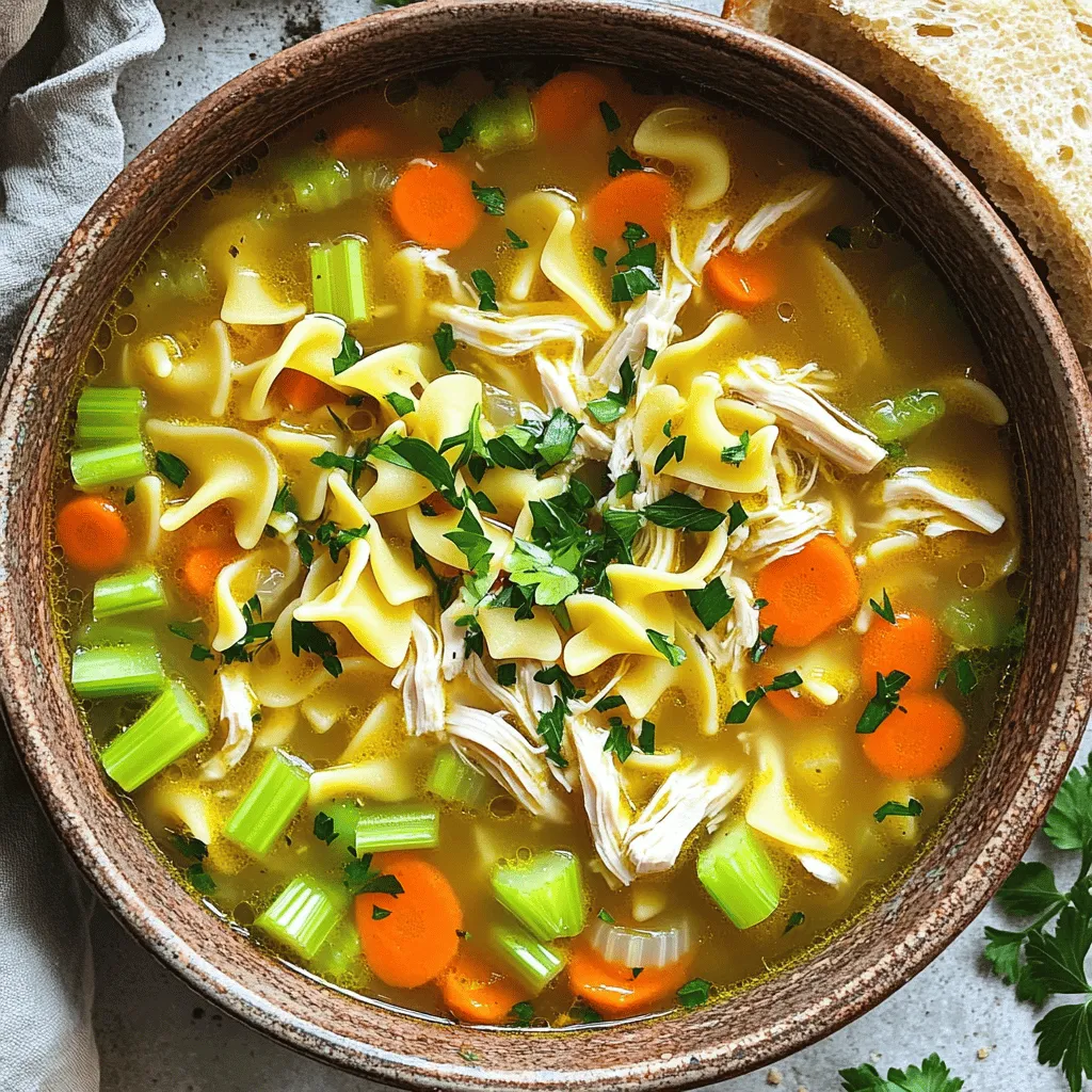 Homemade Chicken Noodle Soup Comforting and Easy Recipe
