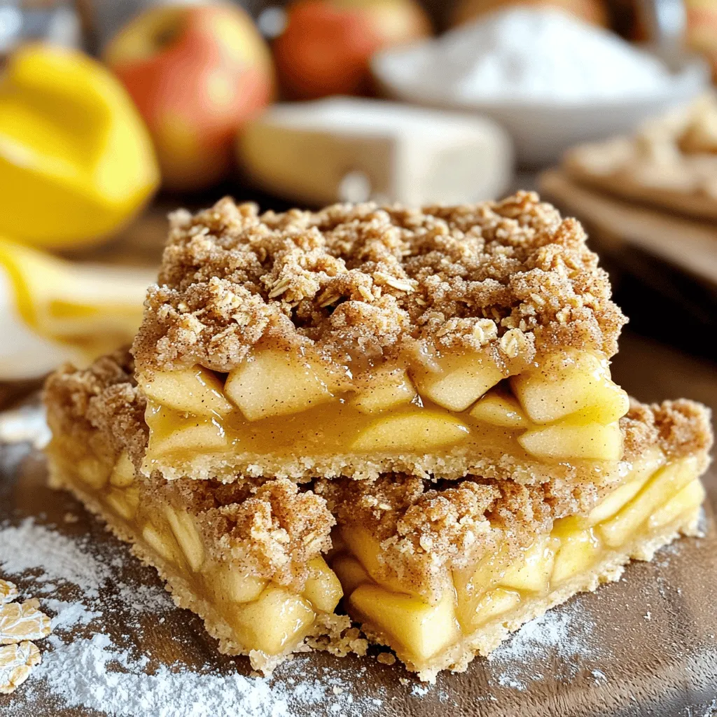 Cinnamon Streusel Apple Pie Bars Tasty and Fun Treat