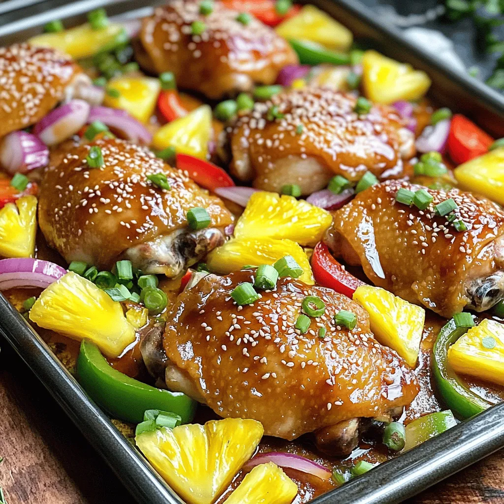 Teriyaki Chicken Pineapple Sheet Pan Delightful Recipe